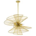 728183 Люстра ZETA 8х40W E14 ЗОЛОТО