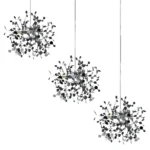 L3PL721134 Подвес тройной линейный EXTRA 3x3x5W(led) G9  (721134 - 3 + 572124 -1) ХРОМ — изображение 4