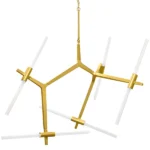 742103 Люстра STRUTTURA 10х6W (led) G9 ЗОЛОТО МАТОВЫЙ — изображение 7