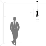 817017 Люстра STRATO 1х40W E14 ЧЕРНЫЙ МАТОВЫЙ — изображение 6