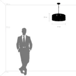 713267 Люстра NOVARA 6x40W E14 ЧЕРНЫЙ МАТОВЫЙ — изображение 10