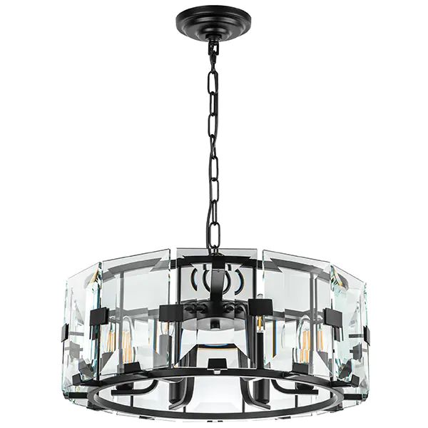 713267 Люстра NOVARA 6x40W E14 ЧЕРНЫЙ МАТОВЫЙ