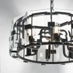 713267 Люстра NOVARA 6x40W E14 ЧЕРНЫЙ МАТОВЫЙ — изображение 4