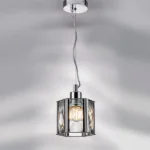 722014 Люстра LIMPIO 1х40W E27 ХРОМ/ПРОЗРАЧНЫЙ — изображение 9