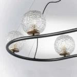 815267 Люстра BARI 6х10W(led) G9 ЧЕРНЫЙ МАТОВЫЙ/ЗОЛОТО — изображение 2