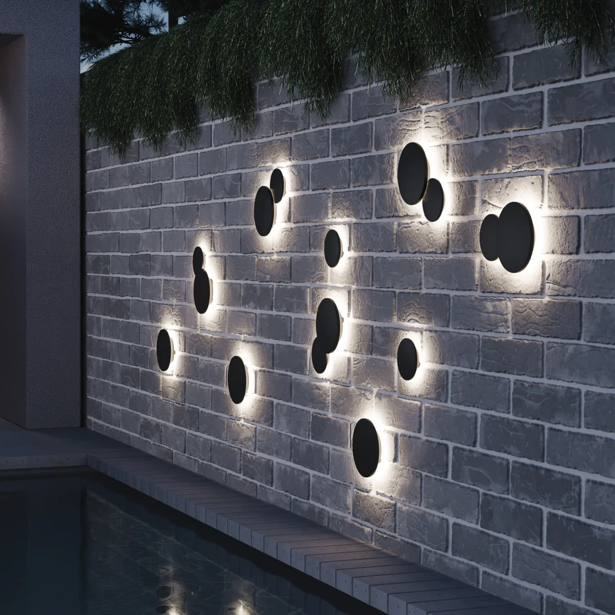 379147 Светильник PIATTO 1x6W LED 600LM G ЧЕРНЫЙ 4000K IP65 — изображение 2