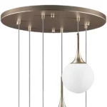 813063 Люстра GLOBO 6х40W E14 champagne gold/white — изображение 3