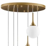 813062 Люстра GLOBO 6х40W E14 gold/white — изображение 8