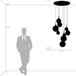 813092 Люстра GLOBO 9х40W E14 gold/white — изображение 6