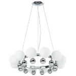801124 Люстра SFERETTA 12х40W G9 ХРОМ/БЕЛЫЙ