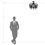 744057 Люстра CASTELLO 5х40W E14 ЧЕРНЫЙ/ЗОЛОТО — изображение 6