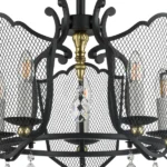 744057 Люстра CASTELLO 5х40W E14 ЧЕРНЫЙ/ЗОЛОТО — изображение 3