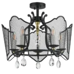 744057 Люстра CASTELLO 5х40W E14 ЧЕРНЫЙ/ЗОЛОТО — изображение 5