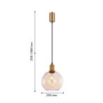 4354-1P, подвес, D200xH380/1880, 1xE27x40W, excluded — изображение 3