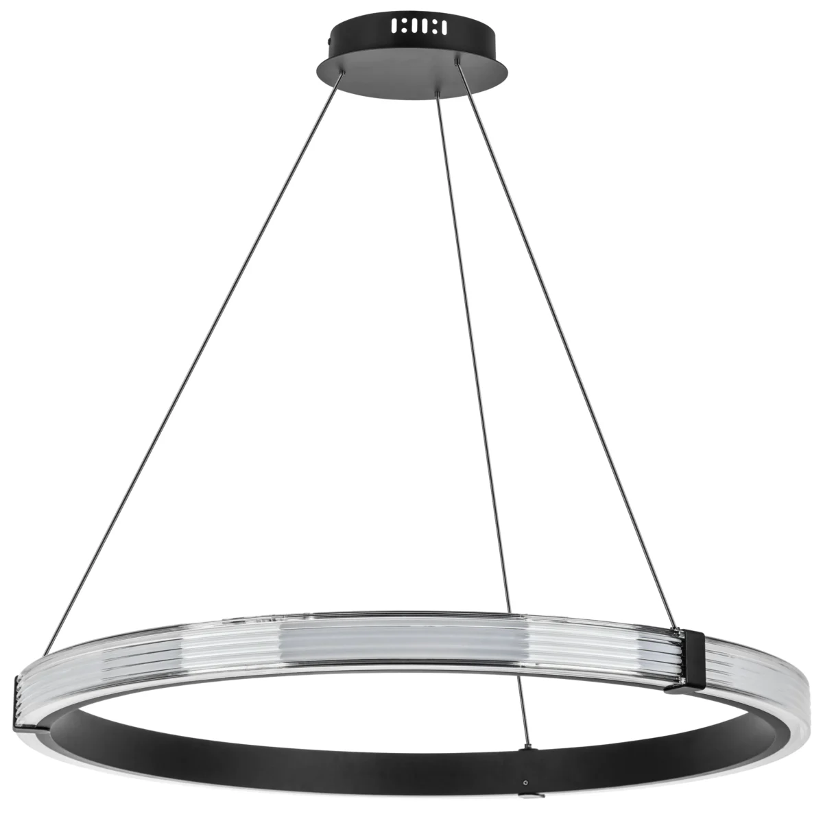 736287 Люстра ROTONDA 42W LED 2106LM 360G ЧЕРНЫЙ 3000K — изображение 1