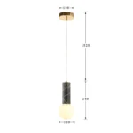 2749-1P, подвес, D100xH240/1765, 1xG9LEDx5W, 400LM, 3000K, included — изображение 3