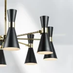 816087 Люстра DUMO 8х40W E14 ЧЕРНЫЙ МАТОВЫЙ/ЗОЛОТО — изображение 9