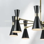 816087 Люстра DUMO 8х40W E14 ЧЕРНЫЙ МАТОВЫЙ/ЗОЛОТО — изображение 10