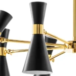 816087 Люстра DUMO 8х40W E14 ЧЕРНЫЙ МАТОВЫЙ/ЗОЛОТО — изображение 4