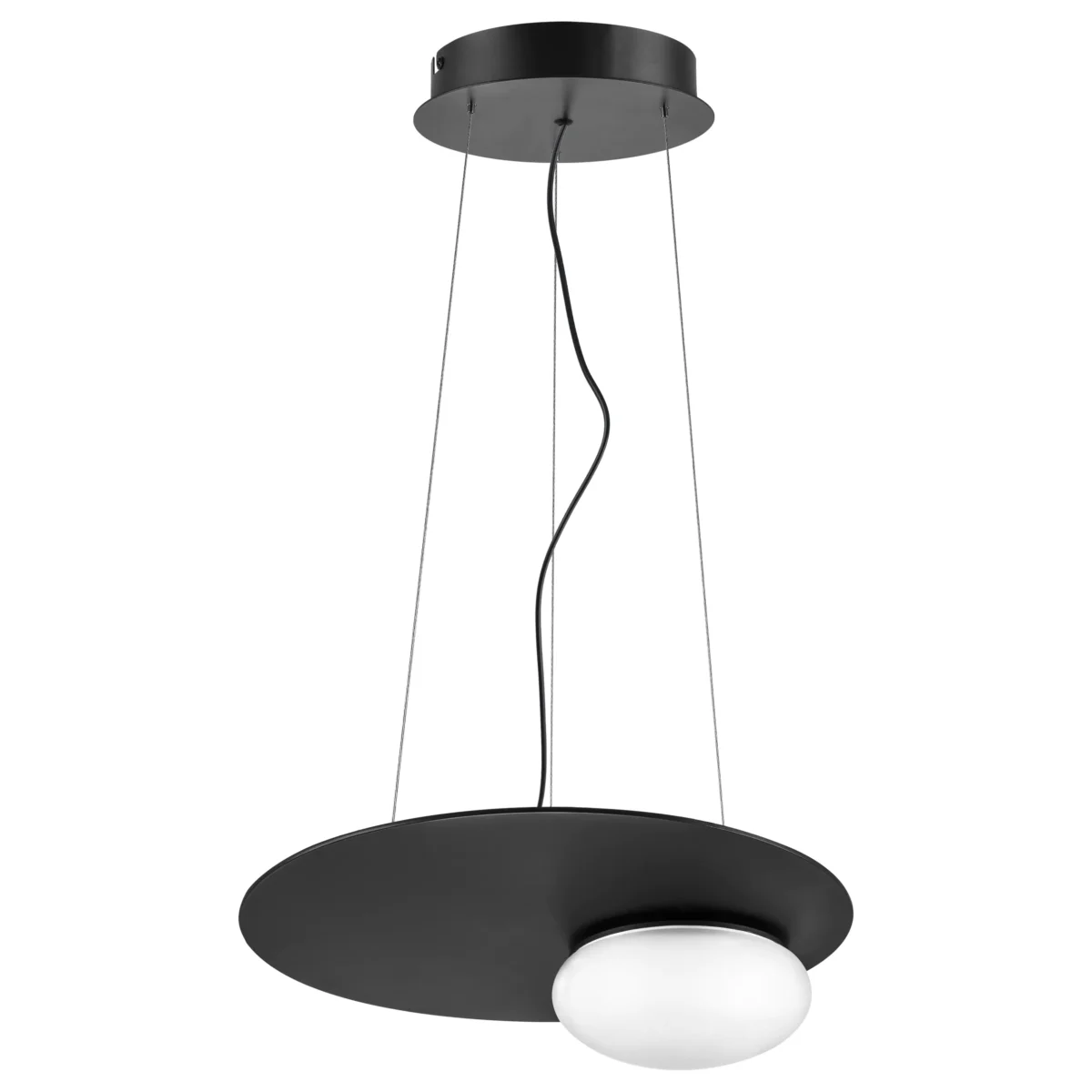 28c92c6cfec511ed813fc81f66f678b0_48d747d1a48611ee8145c81f66f678b0 737337 Люстра EMISFERO 12W LED 655LM 180G ЧЕРНЫЙ 3000K — изображение 1