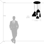 810160 Подвес AGOLA 6х40W E14 ХРОМ/БЕЛЫЙ — изображение 4