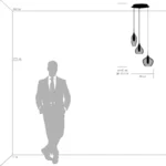 803057 Подвес PENTOLA 3х25W G9 ХРОМ/ДЫМЧАТЫЙ — изображение 8