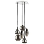 803067 Подвес PENTOLA 6х25W G9 ХРОМ/ДЫМЧАТЫЙ