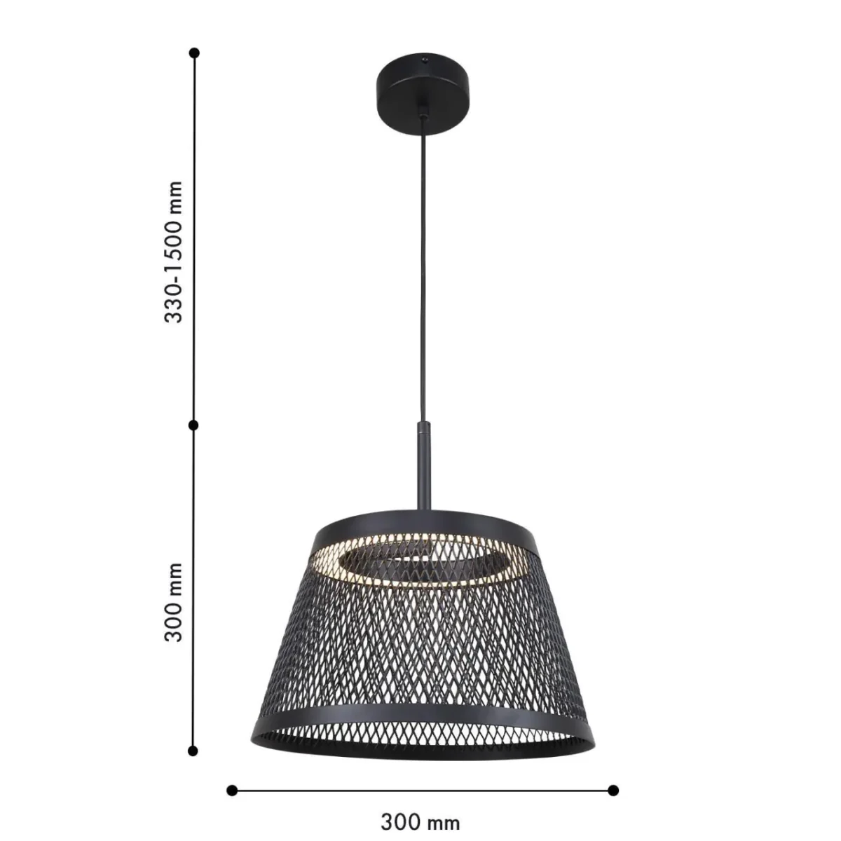 4739-3P, потолочная люстра, D300xH300/1500, LEDx7W, 560LM, 3000K, included — изображение 3