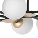 815380 Люстра CROCO 8х40W E14 ЧЕРНЫЙ МАТОВЫЙ/ЗОЛОТО — изображение 8