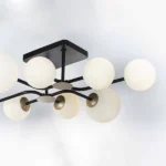 815380 Люстра CROCO 8х40W E14 ЧЕРНЫЙ МАТОВЫЙ/ЗОЛОТО — изображение 4