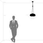 729031 Люстра SFERICO 3х40W E27 ЛАТУНЬ/ПРОЗРАЧНЫЙ — изображение 2