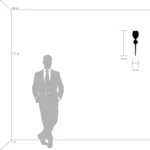 807610 Бра META 1х40W E14 БЕЛЫЙ/ЧЕРНЫЙ ХРОМ — изображение 4