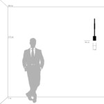 808617 Светильник настенный MURO LED 3W 190LM ЧЕРНЫЙ 3000K — изображение 2