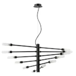 733127 Люстра RAGNO 12х40W G9 ЧЕРНЫЙ МАТОВЫЙ