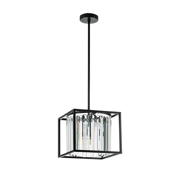 713037 Люстра REGOLO 3х40W G9 ЧЕРНЫЙ МАТОВЫЙ/ПРОЗРАЧНЫЙ