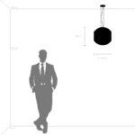 720447 Люстра SIENA 44х40W G9 ЧЕРНЫЙ/ЗОЛОТО — изображение 2