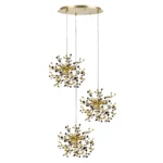 L3PR721132 Подвес тройной круглый EXTRA 3x3x5W(led) G9 (721132 - 3 + 572132 -1) ЗОЛОТО