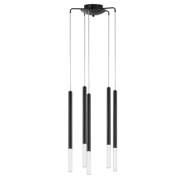 L5T747137 Люстра TUBO LED 25W 1250LM 360G ЧЕРНЫЙ 3000K (574727+747137(5шт)