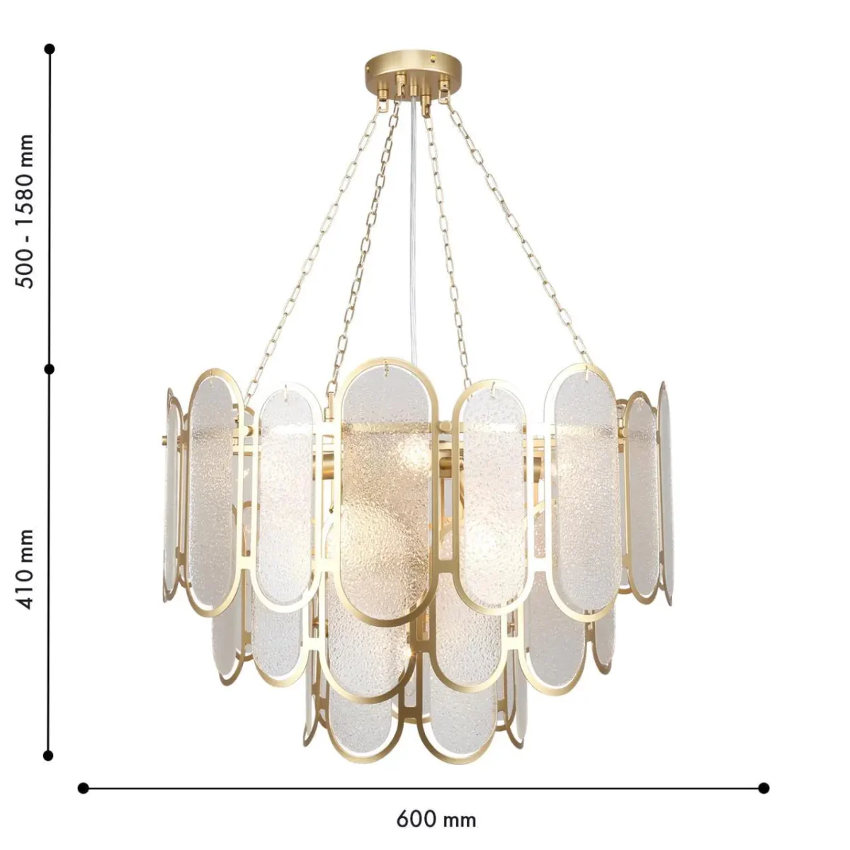 4730-9P, подвесная люстра, D600xH500/1580, 9xE14x40W, excluded — изображение 2