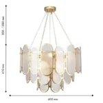 4730-9P, подвесная люстра, D600xH500/1580, 9xE14x40W, excluded — изображение 2