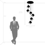 805569 Люстра QUBICA 6х2W(led) G4 12V ЗОЛОТО/ХРОМ/ПРОЗРАЧНЫЙ — изображение 2