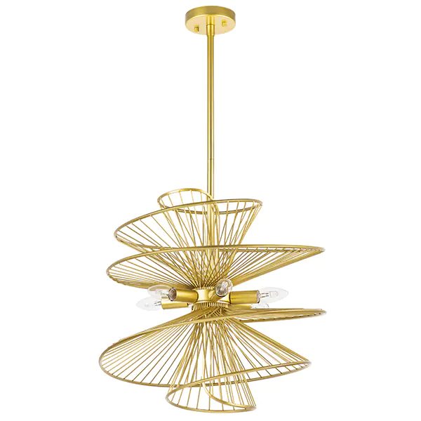 728163 Люстра ZETA 6х40W E14 ЗОЛОТО