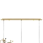 L3PL721132 Подвес тройной линейный EXTRA 3x3x5W(led) G9  (721132 - 3 + 572122 -1) ЗОЛОТО — изображение 3