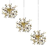 L3PL721132 Подвес тройной линейный EXTRA 3x3x5W(led) G9  (721132 - 3 + 572122 -1) ЗОЛОТО — изображение 4