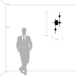 745647 Бра BERGAMO LED 5Wх4 1600LM ЧЕРНЫЙ МАТОВЫЙ/ЗОЛОТО 4000K — изображение 2