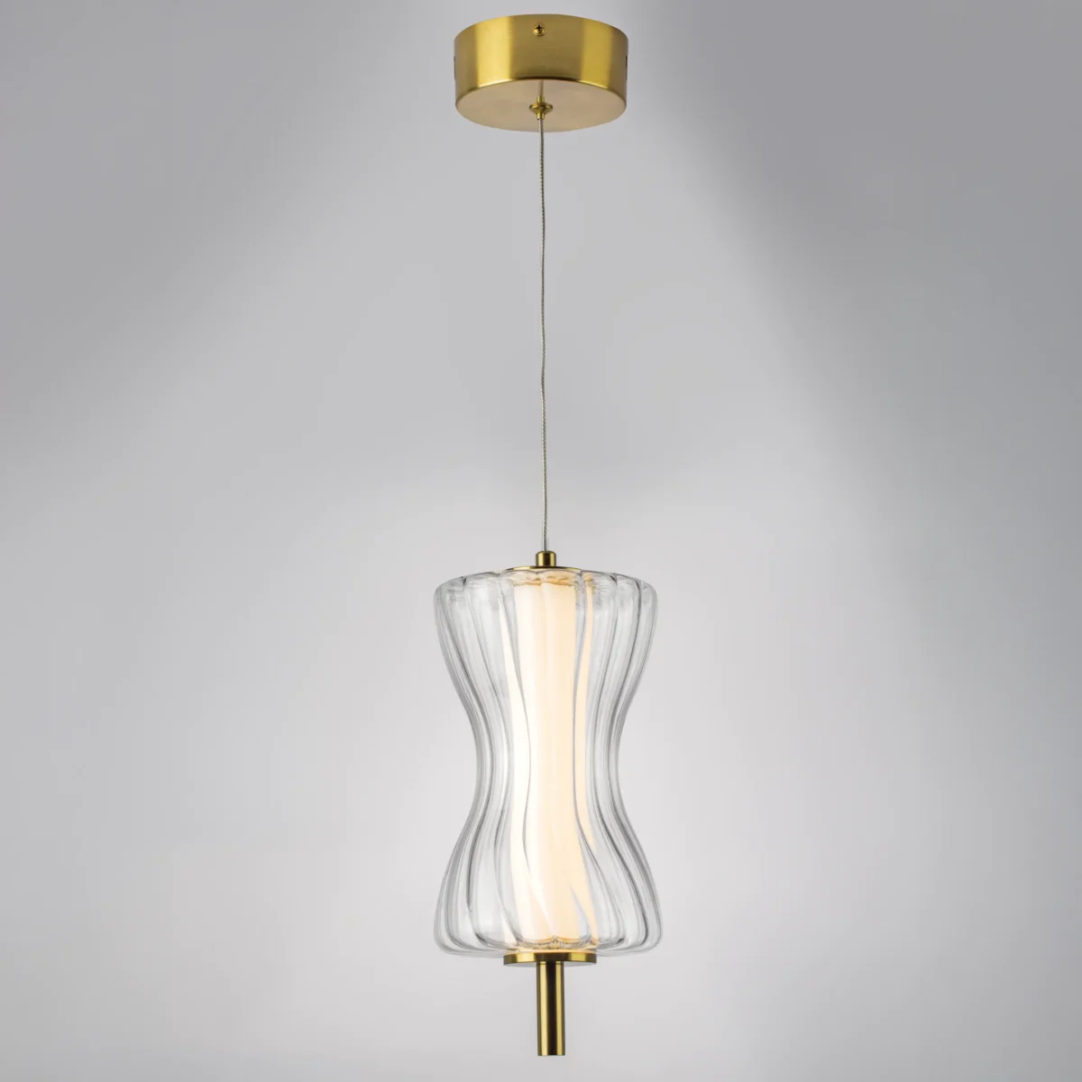 800013 Люстра BOTTO LED 6W 760LM ЛАТУНЬ/ПРОЗРАЧНЫЙ/БЕЛЫЙ 3000K — изображение 2