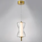 800013 Люстра BOTTO LED 6W 760LM ЛАТУНЬ/ПРОЗРАЧНЫЙ/БЕЛЫЙ 3000K — изображение 2