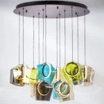 796329 Люстра CARAMELLO LED 12х6W 1400LM КОФЕЙНЫЙ/МУЛЬТИКОЛОР 3000K — изображение 2