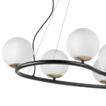 815360 Люстра CROCO 6х40W E14 ЧЕРНЫЙ МАТОВЫЙ/ЗОЛОТО — изображение 3