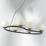 815360 Люстра CROCO 6х40W E14 ЧЕРНЫЙ МАТОВЫЙ/ЗОЛОТО — изображение 8